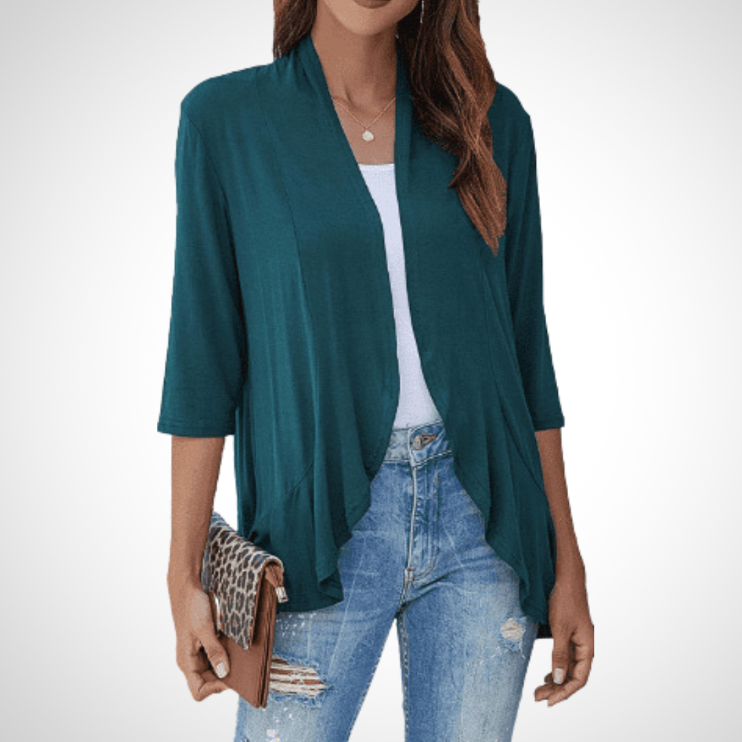 Vilora™  – Casual Summer Open Front Cover-Up Cardigan