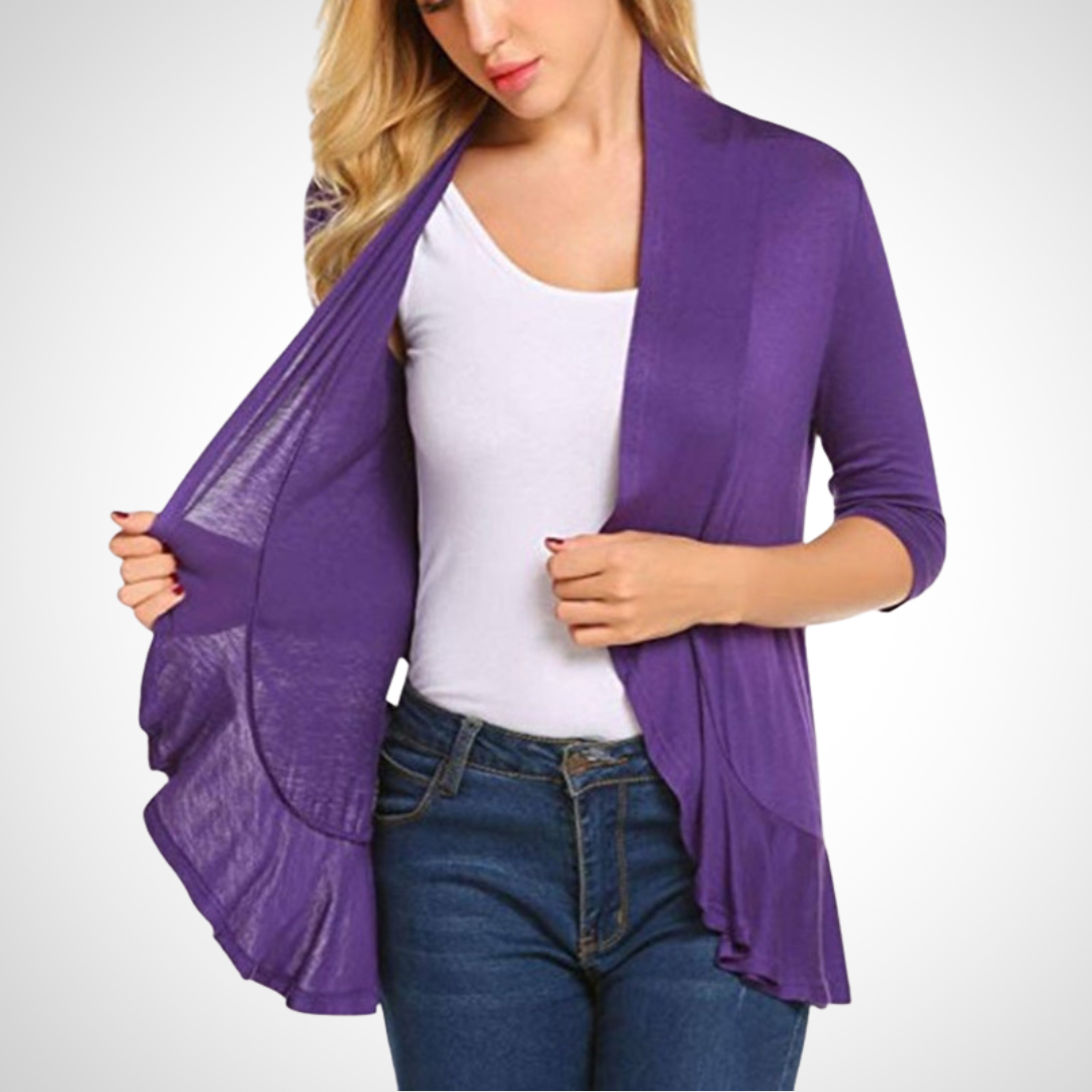 Vilora™  – Casual Summer Open Front Cover-Up Cardigan