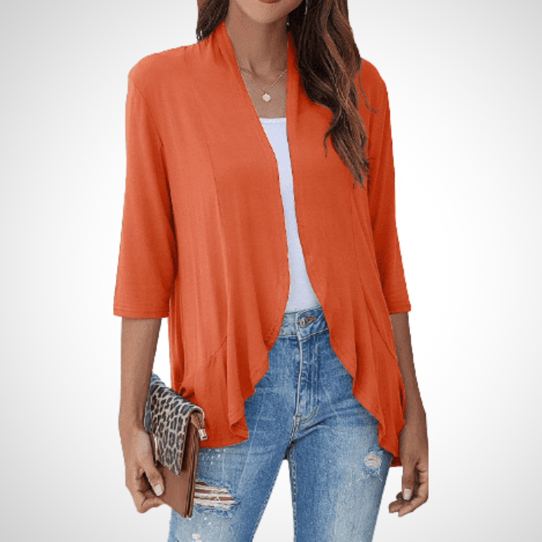 Vilora™  – Casual Summer Open Front Cover-Up Cardigan