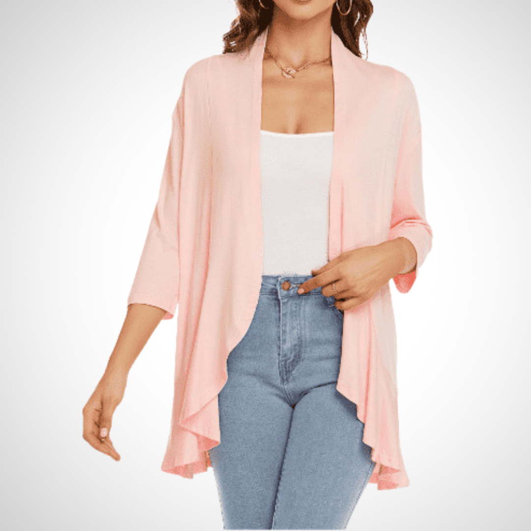Vilora™  – Casual Summer Open Front Cover-Up Cardigan