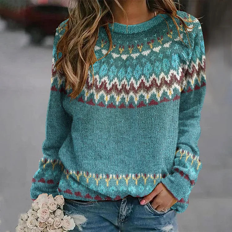 Vilora™ - Boho Wave Knit sweater