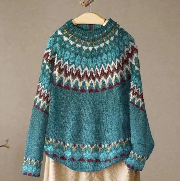 Vilora™ - Boho Wave Knit sweater