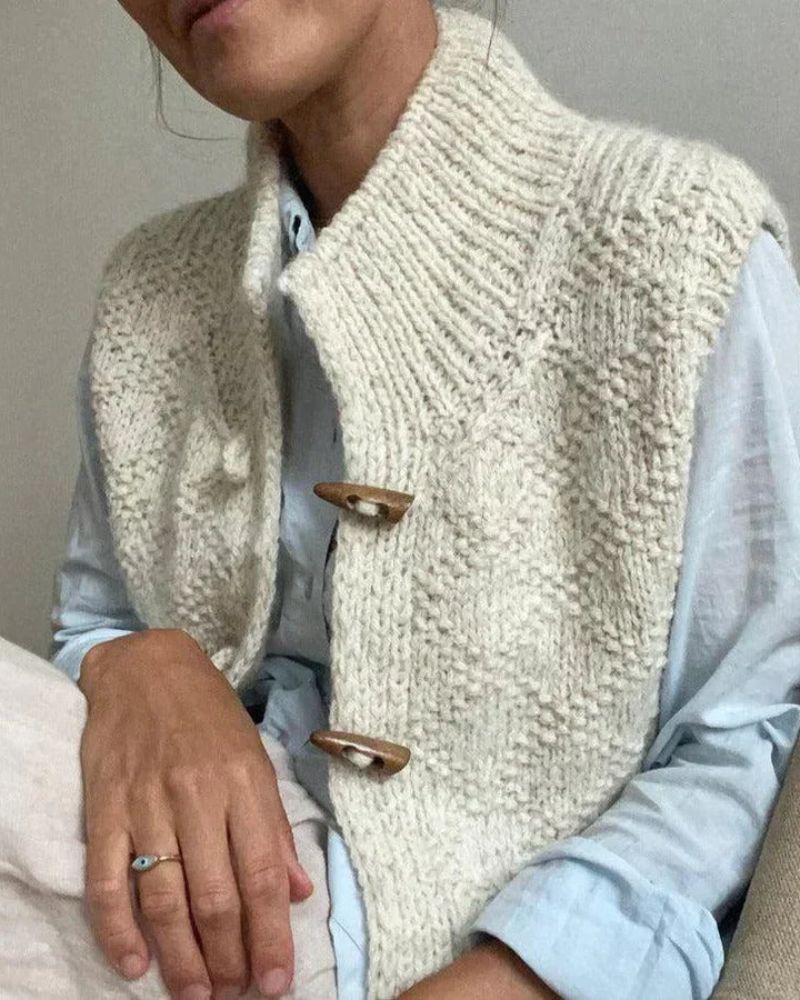 Vilora™  - Classic Sleeveless Cardigan