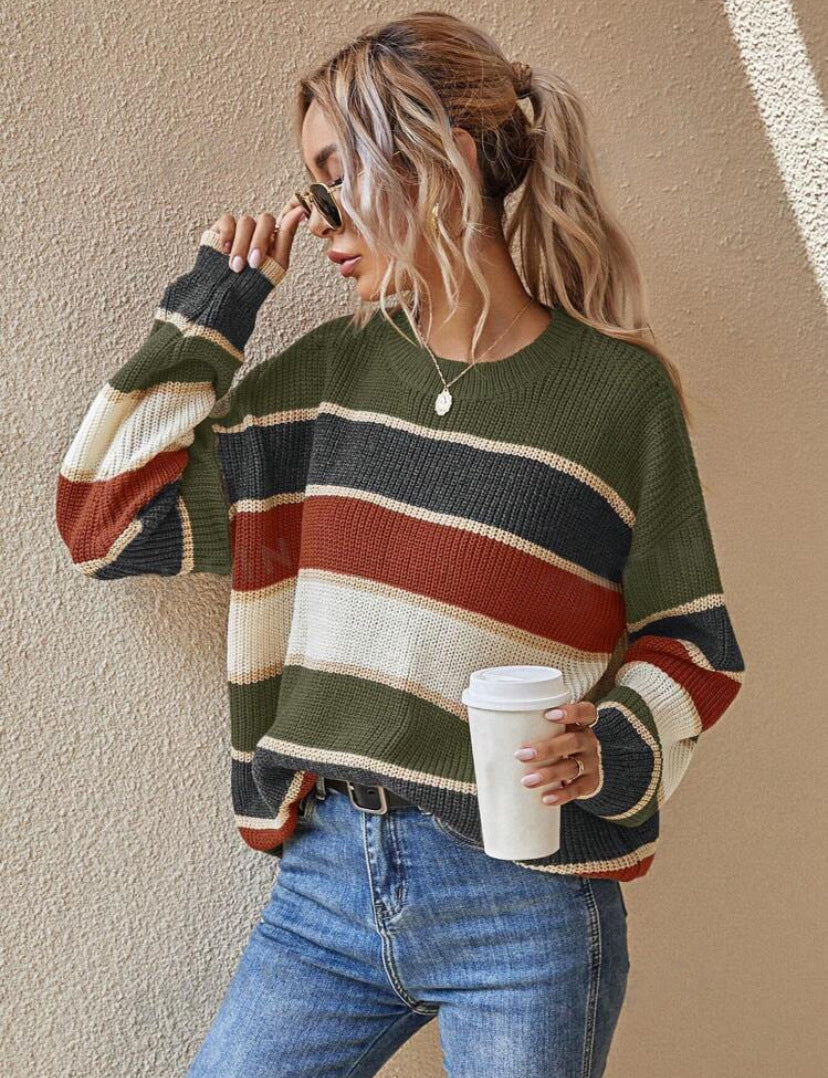 Vilora™  - Long Sleeve Round Neck Sweater