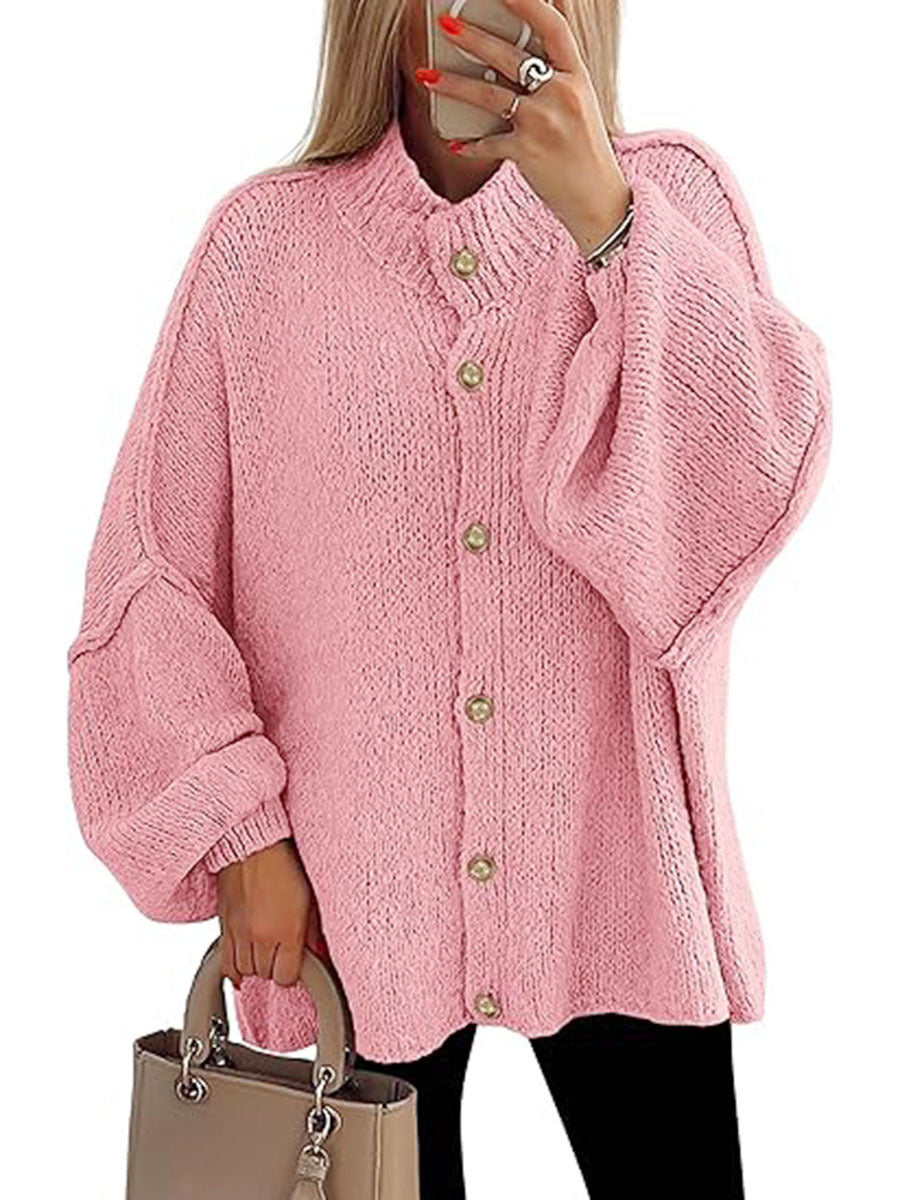 Vilora™  - Cozy Button Down Long Sleeve Chunky Jacket
