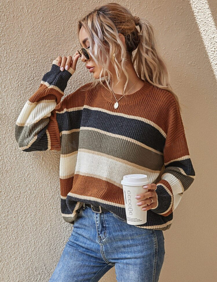 Vilora™  - Long Sleeve Round Neck Sweater