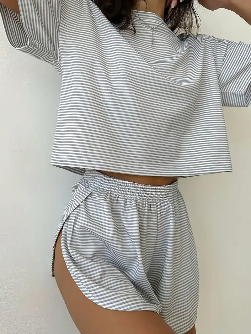 Vilora™  – Comfy Short Sleeve Loungewear Co-ord