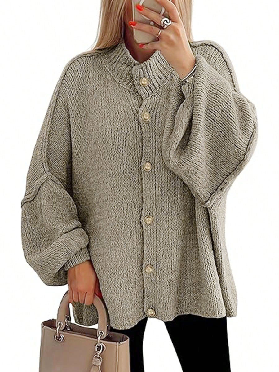Vilora™  - Cozy Button Down Long Sleeve Chunky Jacket