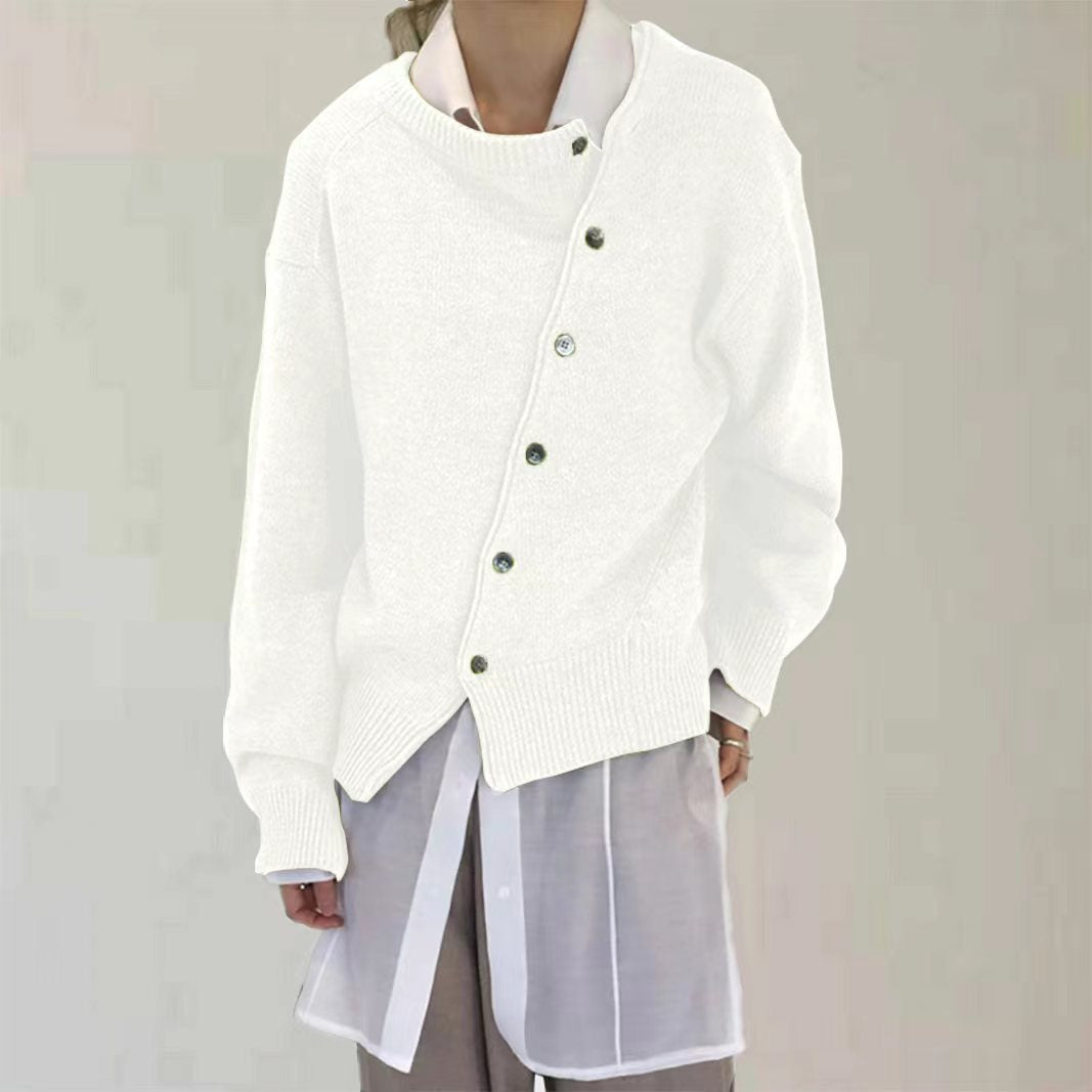 Vilora™ - Asymmetric Button Cardigan