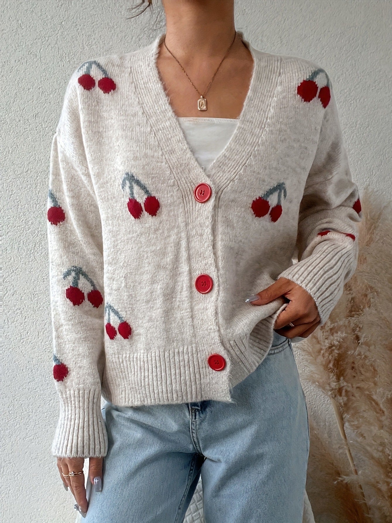 Vilora™  - Chic Button Front Long Sleeve Cardigan