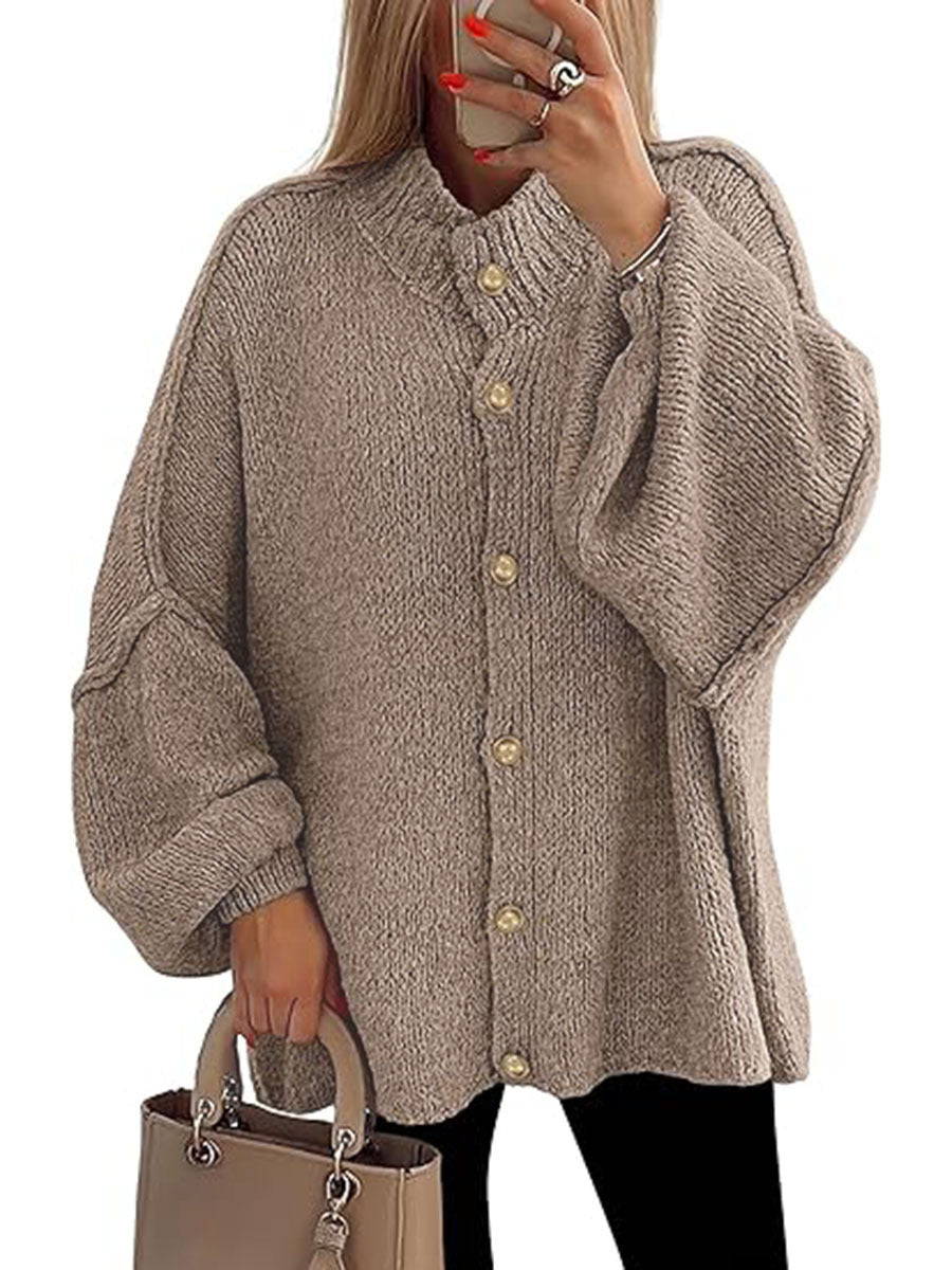Vilora™  - Cozy Button Down Long Sleeve Chunky Jacket