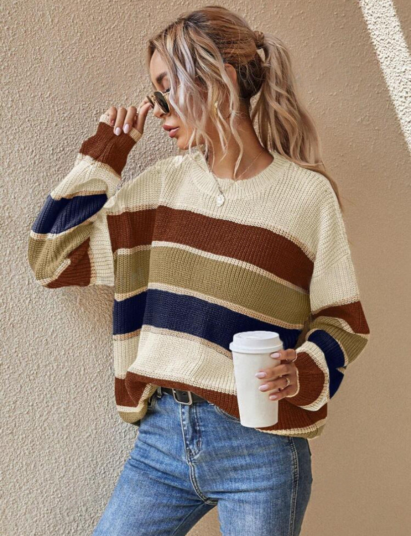 Vilora™  - Long Sleeve Round Neck Sweater