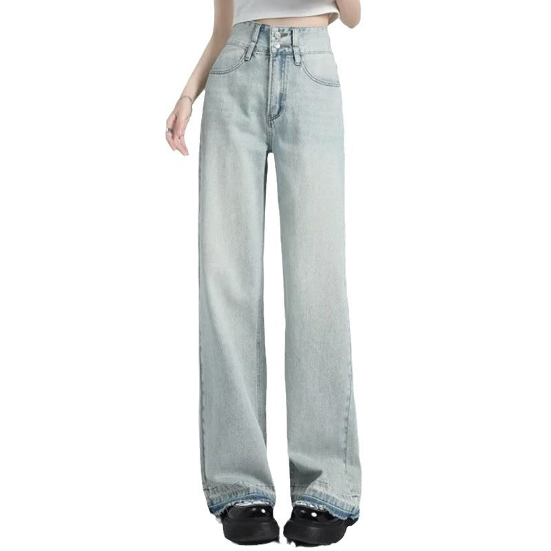 Vilora™  – Summer Loose Fit Hem Jeans