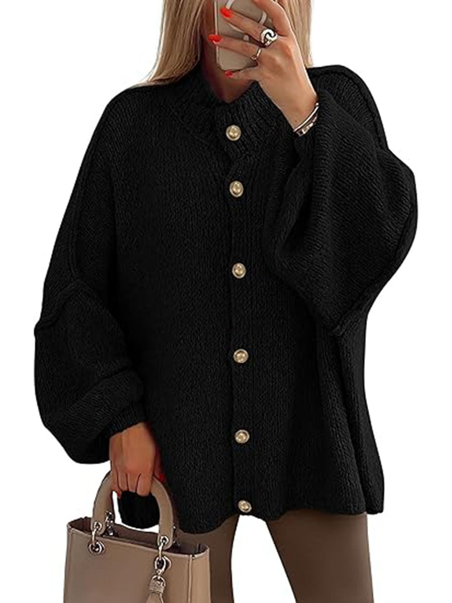 Vilora™  - Cozy Button Down Long Sleeve Chunky Jacket