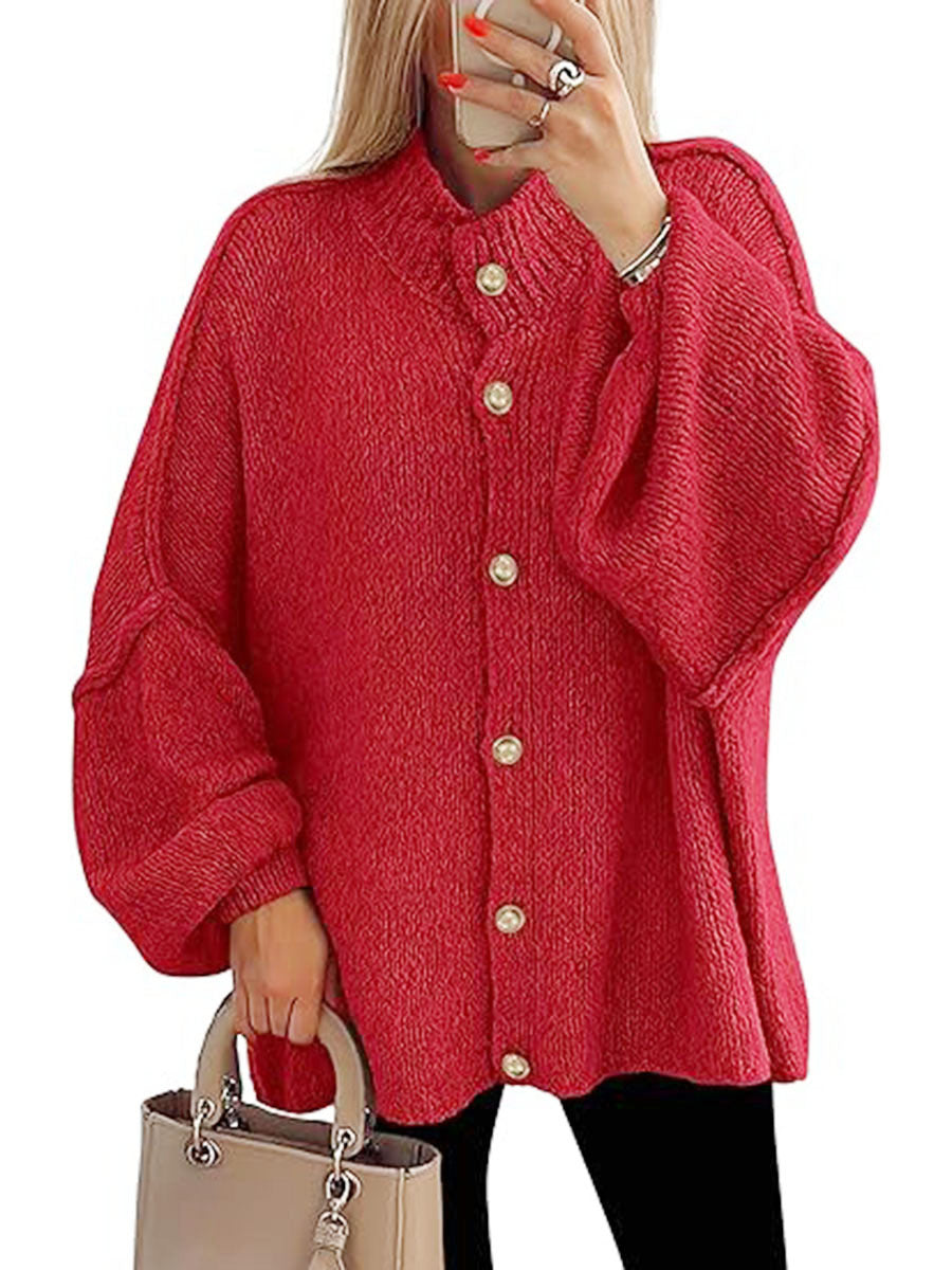 Vilora™  - Cozy Button Down Long Sleeve Chunky Jacket