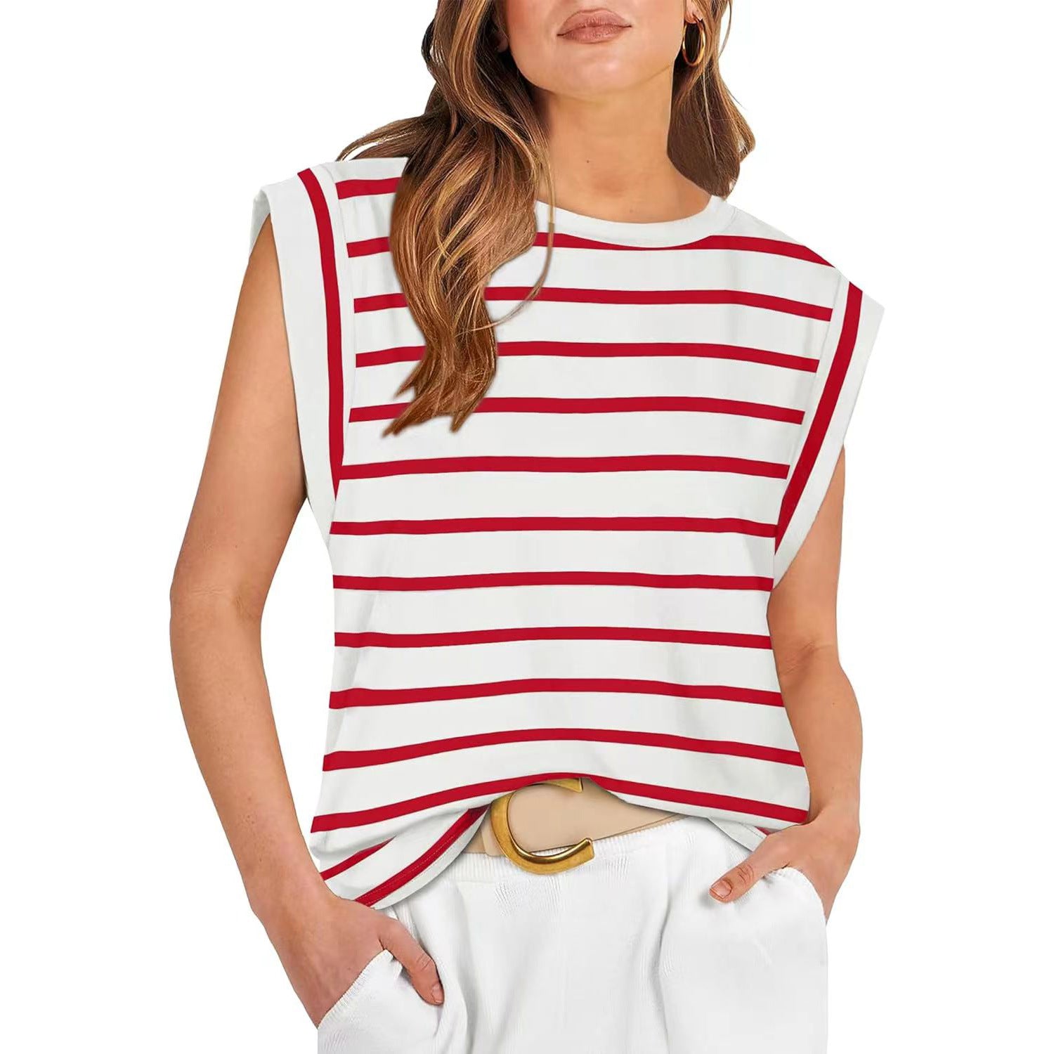 Vilora™  –  Comfy Loose Fit Crew Neck Summer Top