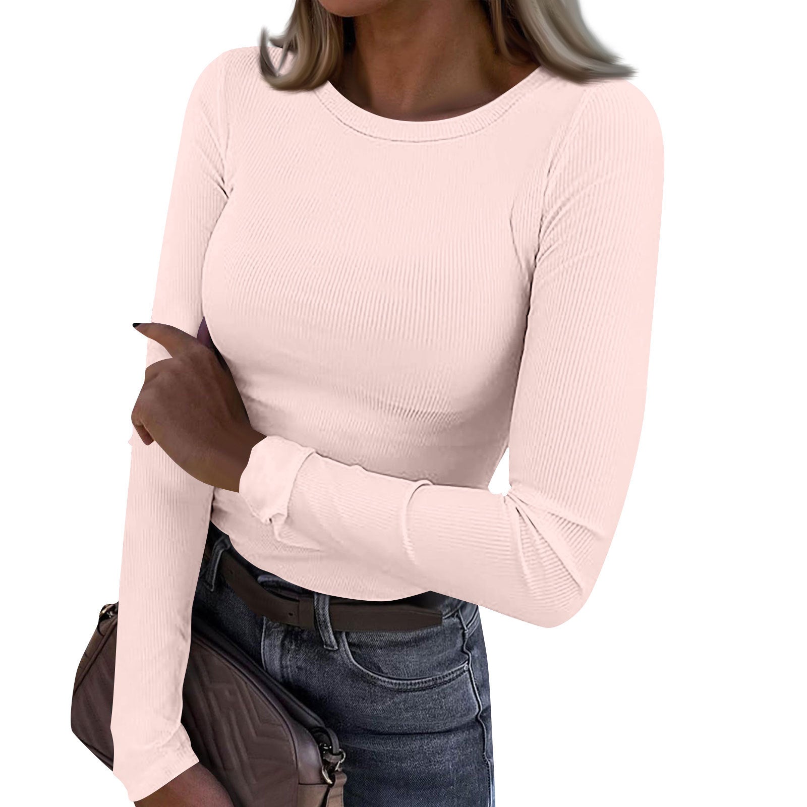 Vilora™  - Crewneck Rib Fit Top