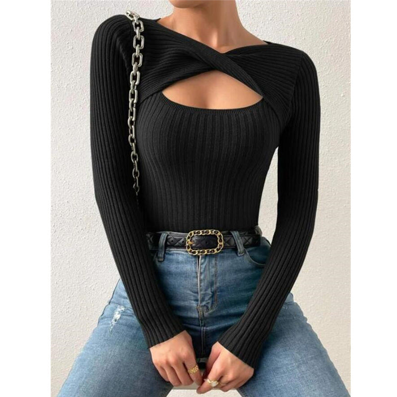 Vilora™  - Classy Long Sleeve Pullover Crew Neck Sweater