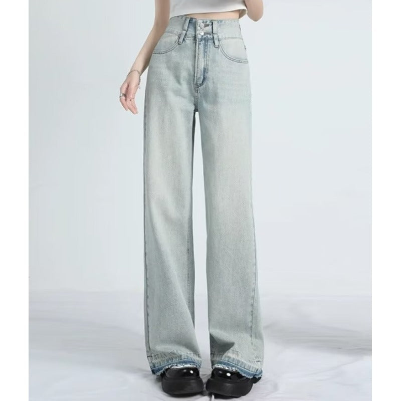 Vilora™  – Summer Loose Fit Hem Jeans