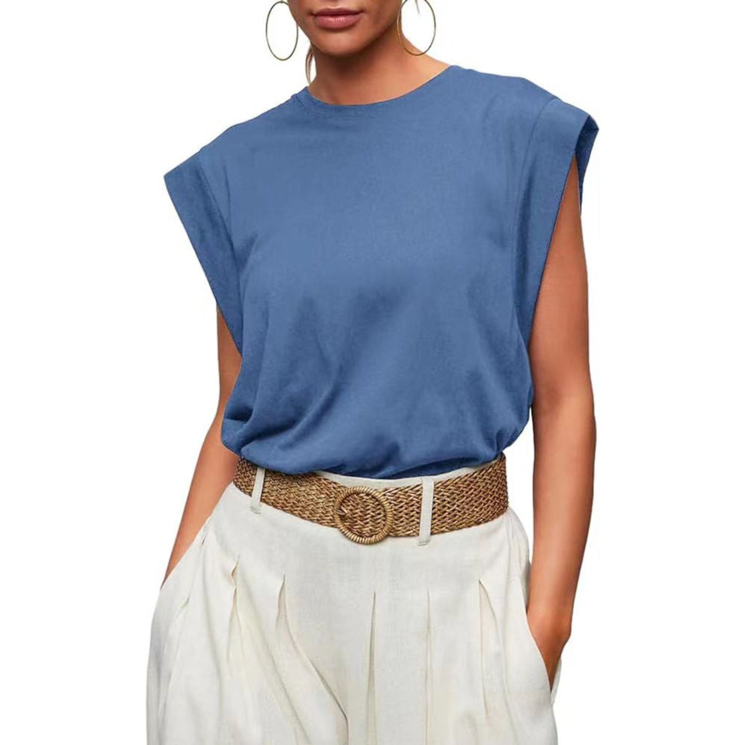Vilora™  –  Comfy Loose Fit Crew Neck Summer Top