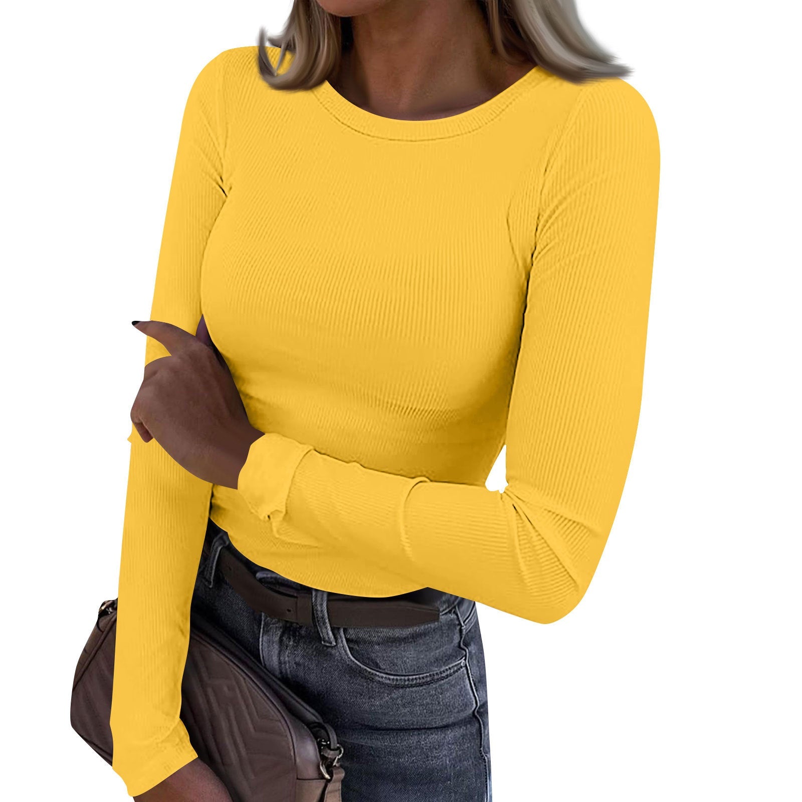 Vilora™  - Crewneck Rib Fit Top