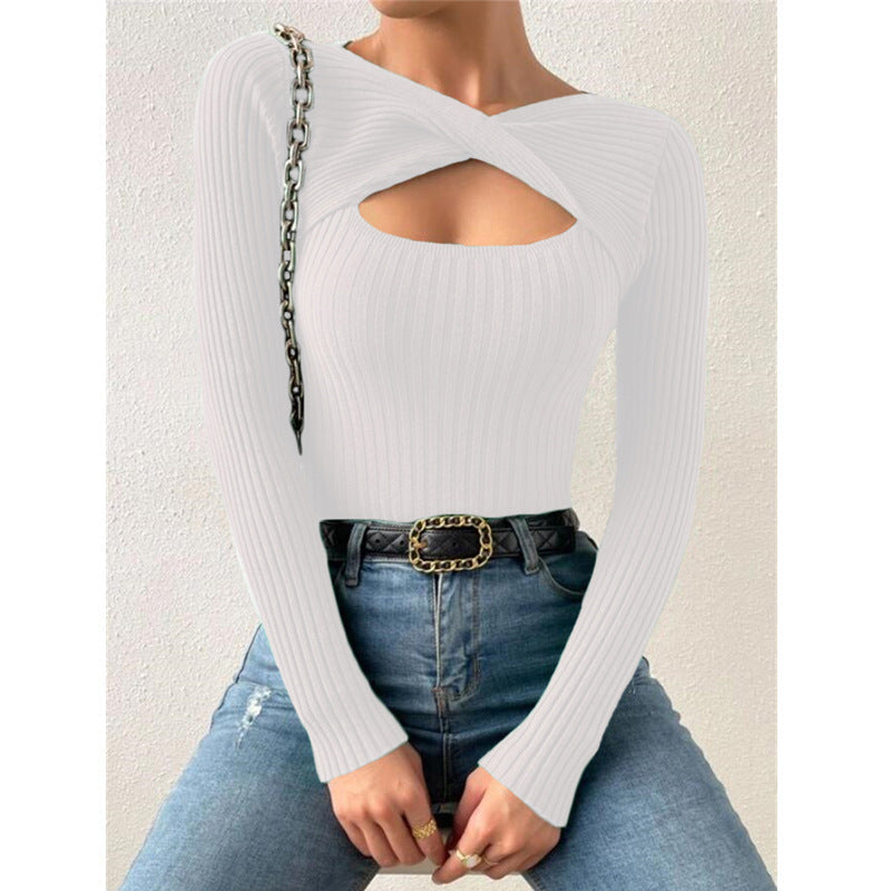 Vilora™  - Classy Long Sleeve Pullover Crew Neck Sweater