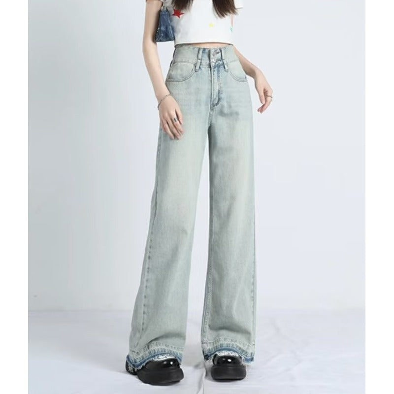 Vilora™  – Summer Loose Fit Hem Jeans