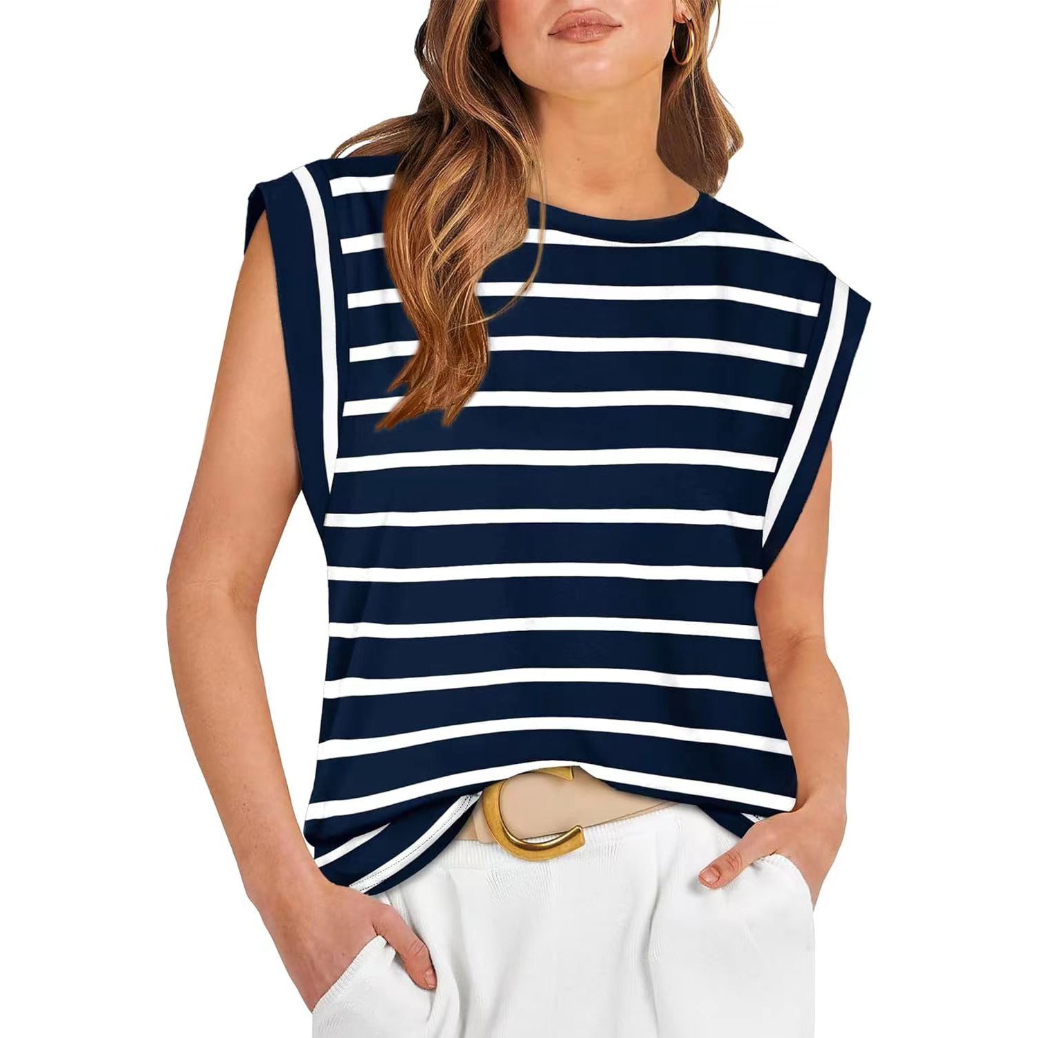 Vilora™  –  Comfy Loose Fit Crew Neck Summer Top