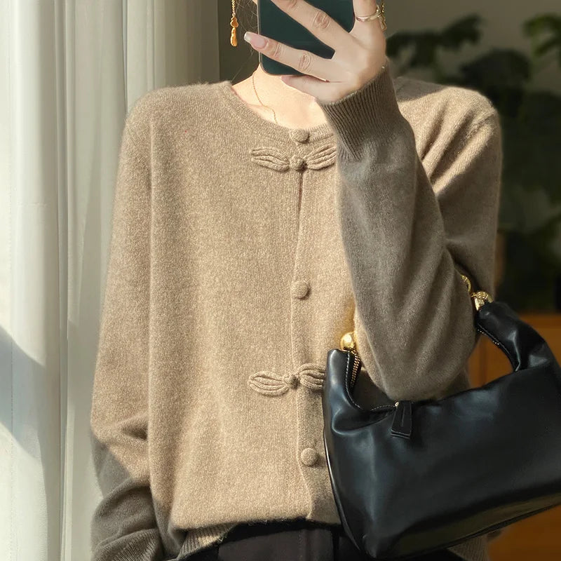 Vilora™  - Chic Bow Cardigan
