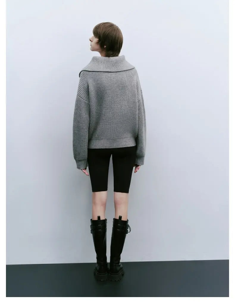 Vilora™  - Comfy Half-Zip Sweater