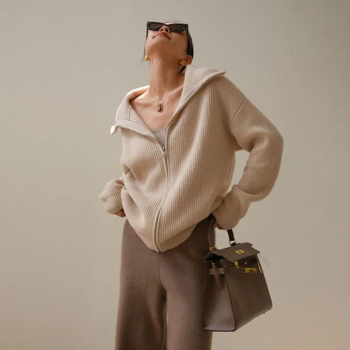 Vilora™  - Comfy Half-Zip Sweater
