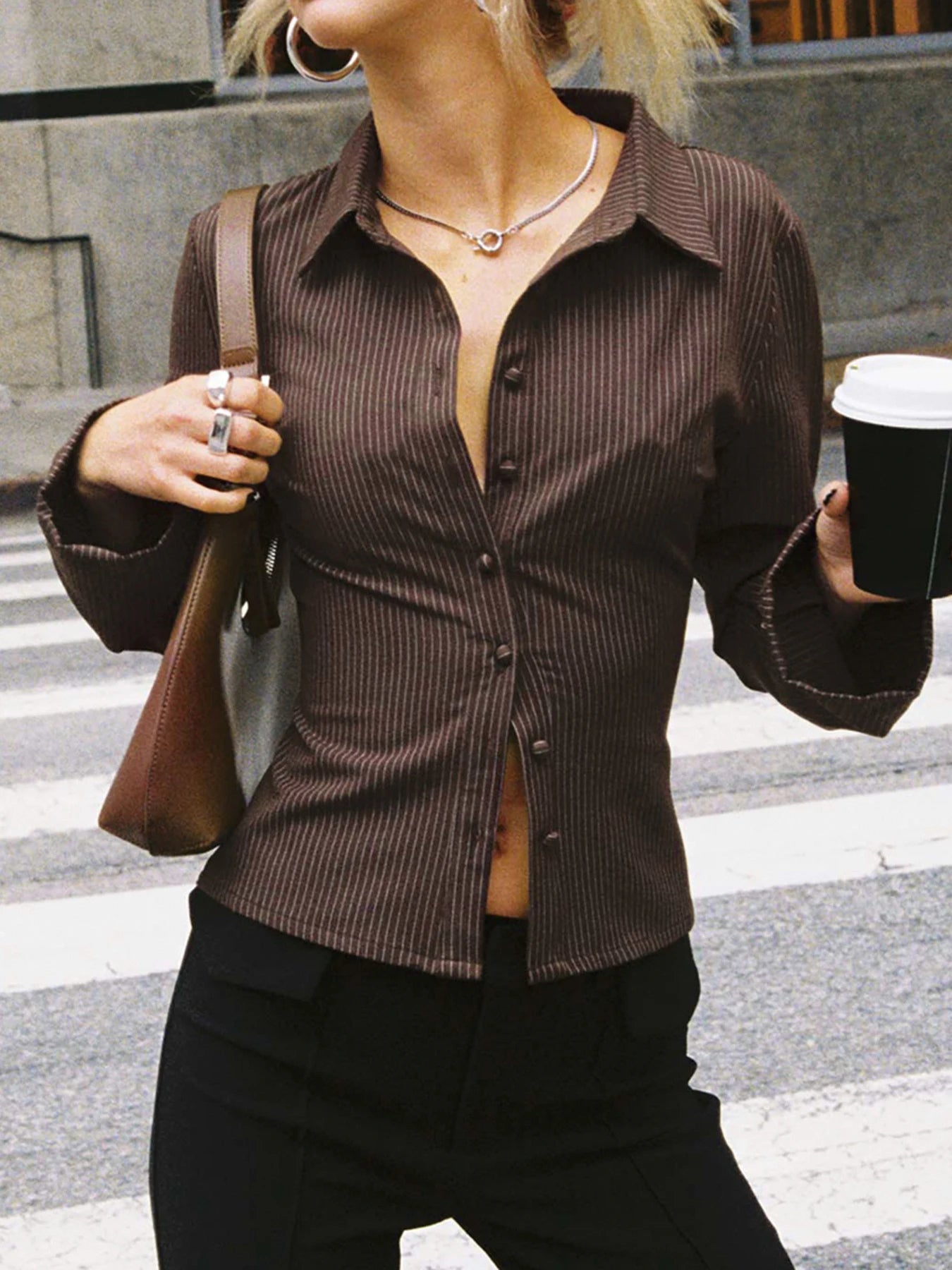 Vilora™  - Stylish Button-Up Top
