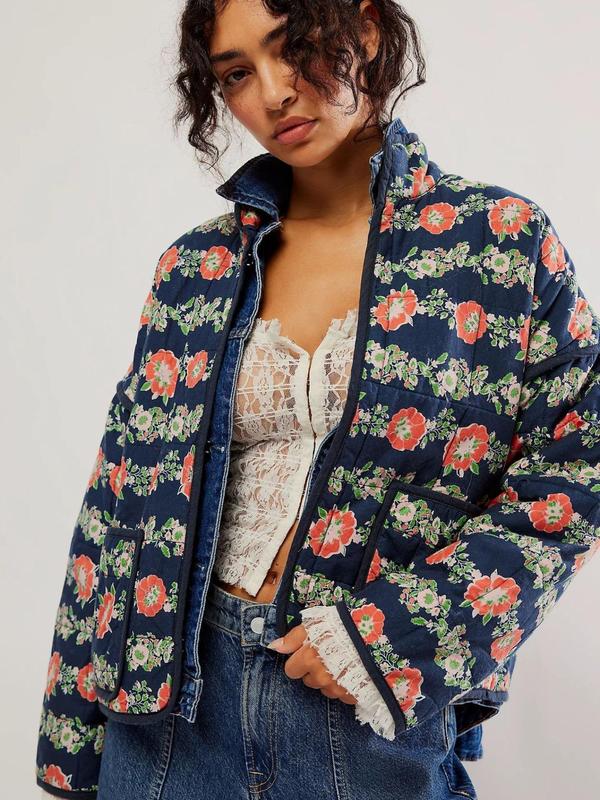 Vilora™  - Chic Print Style Long Sleeve Jacket